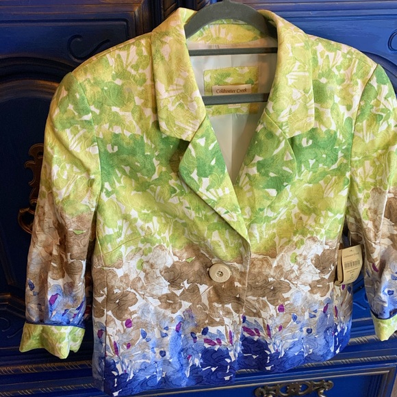 Coldwater Creek Jackets & Blazers - NEW! Coldwater Creek Sz 14 Abstract Blazer Jacket